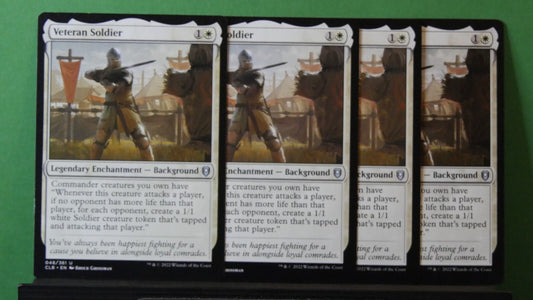 Veteran Soldier Magic the Gathering Commander Legends Battle for Baldur’s Gate card playset