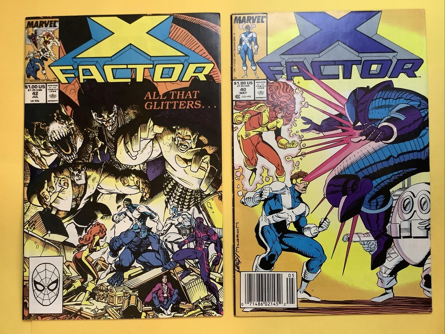 X-Factor #40 41 42 Marvel 1989 Liefeld Art