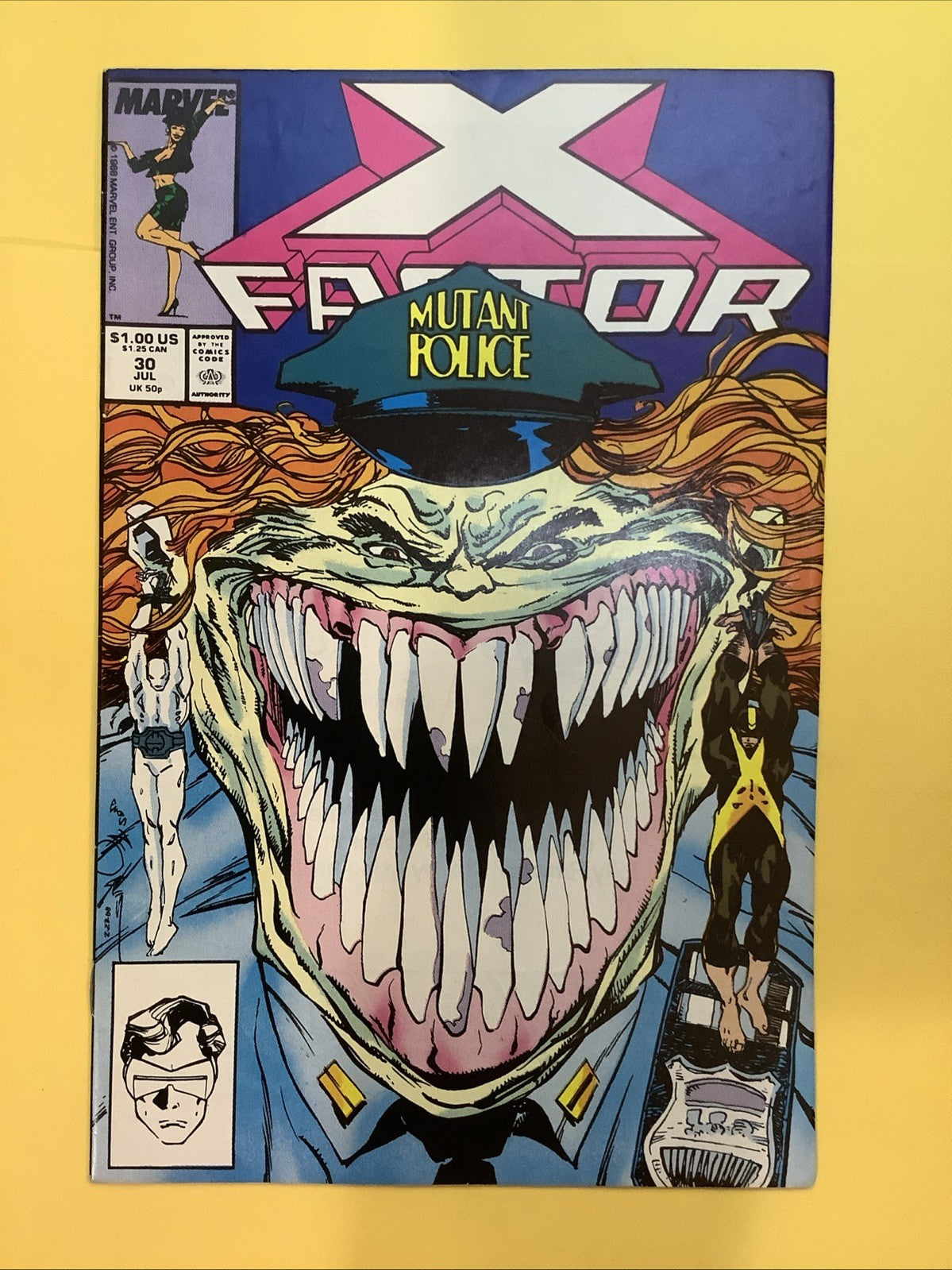 X-Factor 30 Marvel 1990 Mutant Police cover Louise Simonson