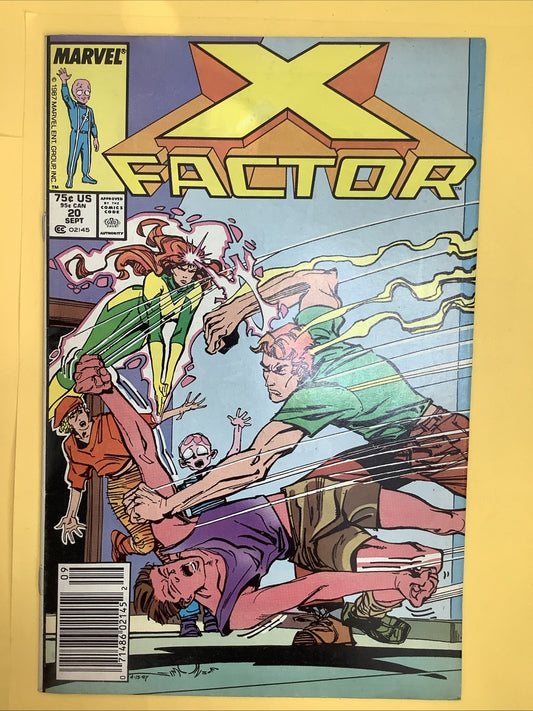 X-Factor #20 (1987) Marvel comic book cover featuring X-Factor team members.