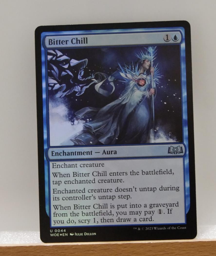 Bitter Chill WOE 044 Foil from Wilds of Eldraine.