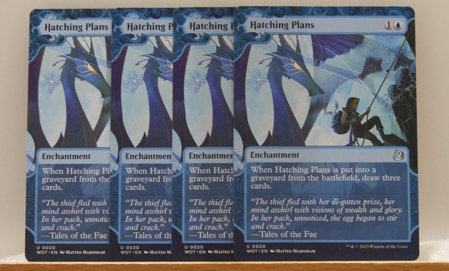 Hatching Plans WOT 020 x4 MTG cards from DM Vault Co.
