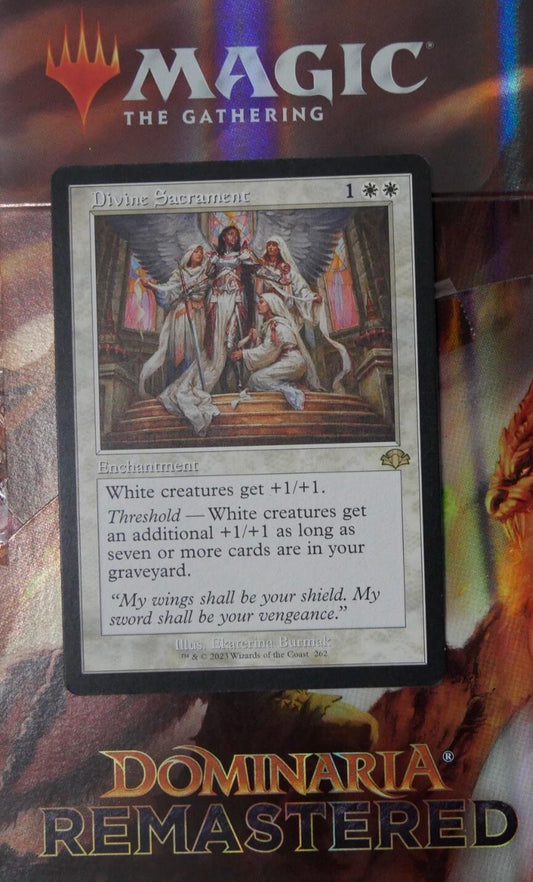 MTG DMR: Divine Sacrament (Enchantment) Dominaria Remastered Retro Frame 262