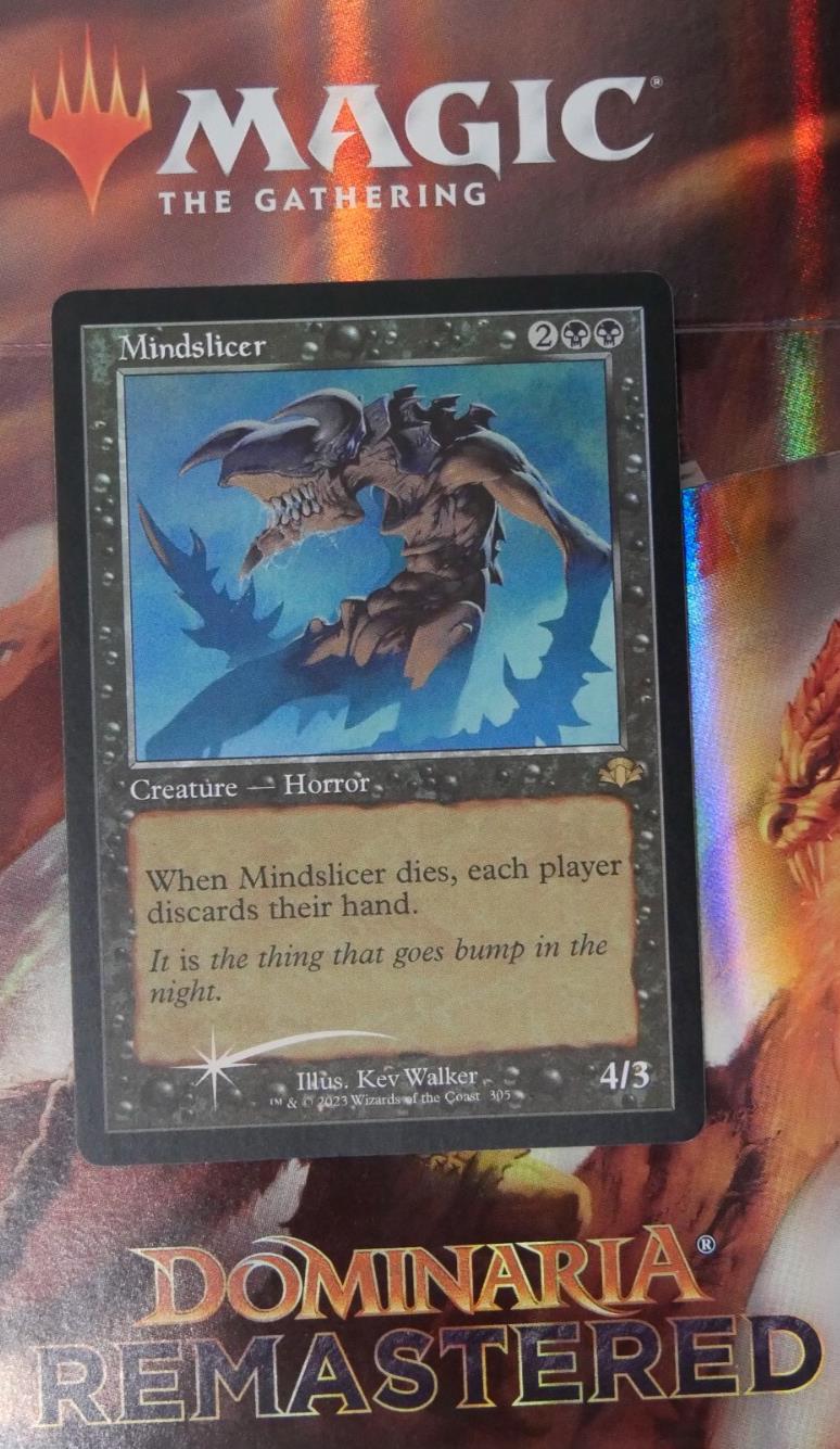 Mindslicer Retro Frame Foil from Dominaria Remastered DMR #305 MTG card
