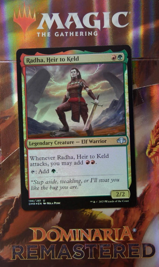 Radha Heir to Keld Dominaria Remastered Foil 196 MTG
