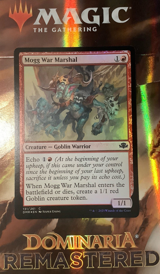 Mogg War Marshal Foil MTG card from Dominaria Remastered DMR 131 by DM Vault Co