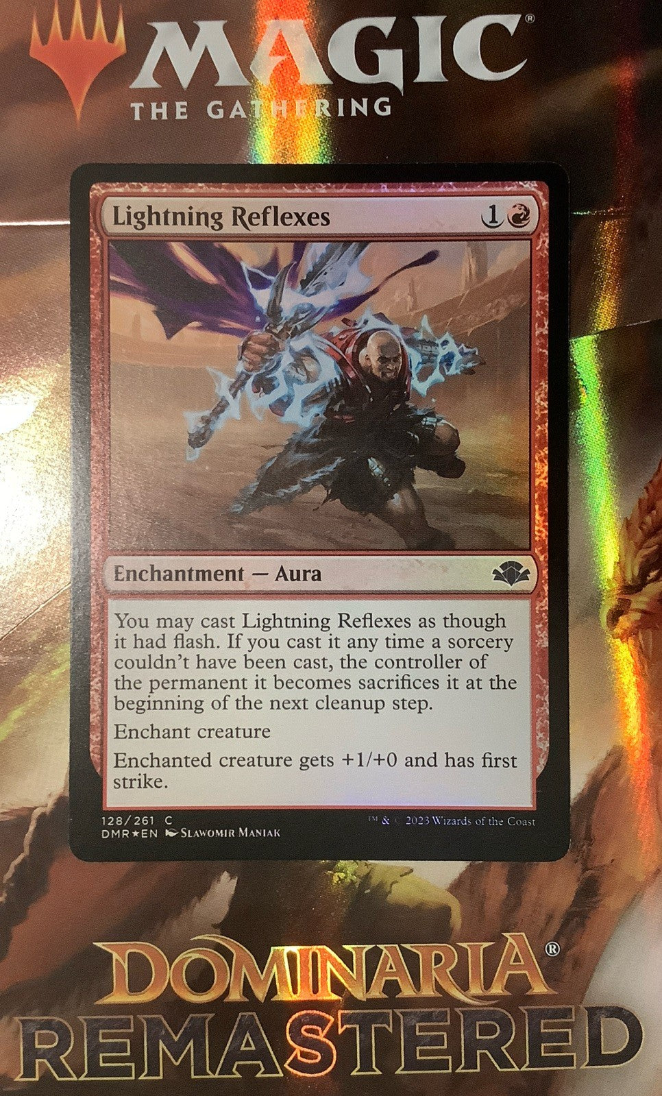 Lightning Reflexes DMR 128 Foil MTG card from DM Vault Co.