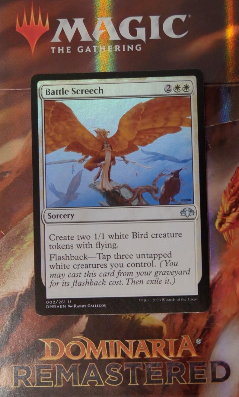 Battle Screech Dominaria Remastered 002 Foil from Dominaria Remastered.