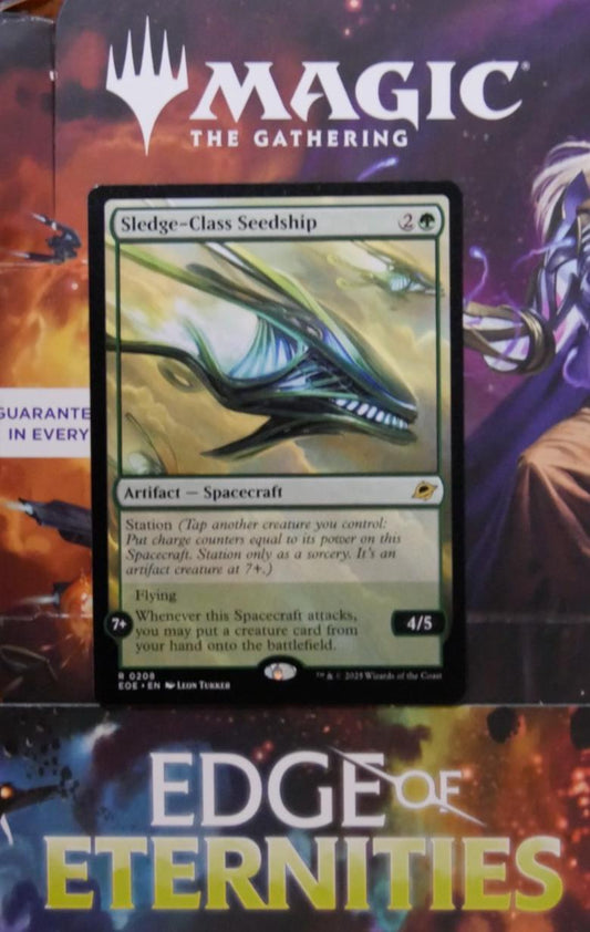Sledge-Class Seedship EOE regular Artifact Spacecraft MTG card by DM Vault Co