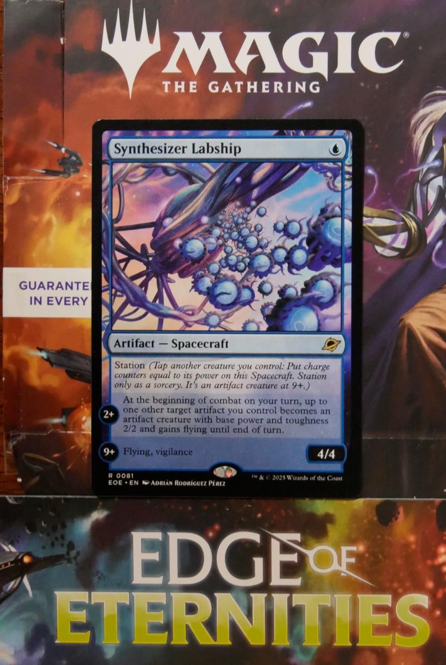 Magic the Gathering Synthesizer Labship artifact rare card from Edge of Eternities
