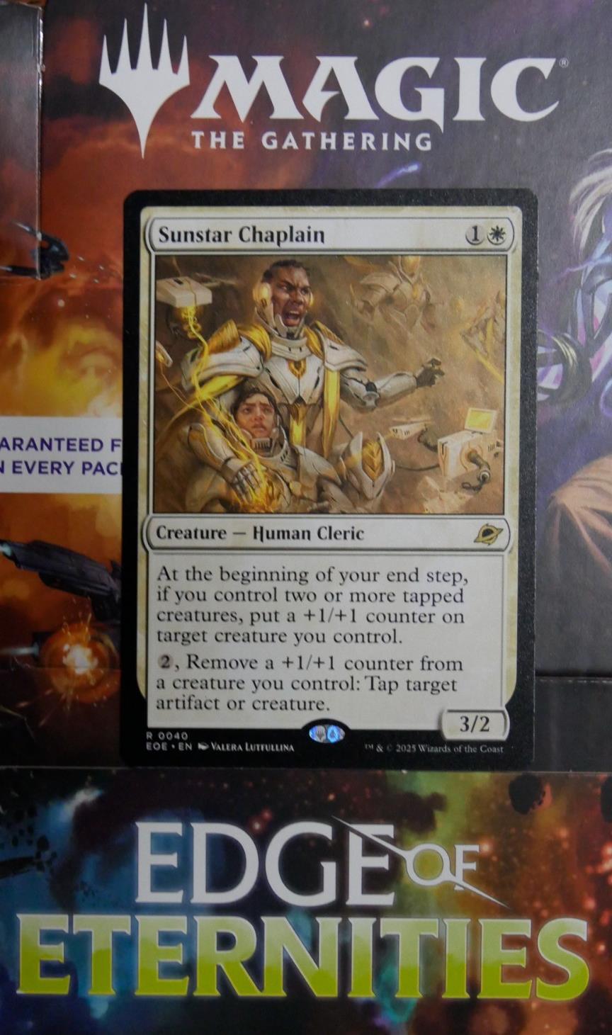 Magic: The Gathering Sunstar Chaplain card – MTG EOE Rare