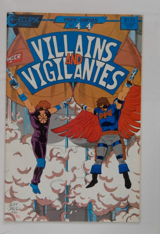 Villains and Vigilantes #4 Eclipse Comics 1986 mini-series final issue cover
