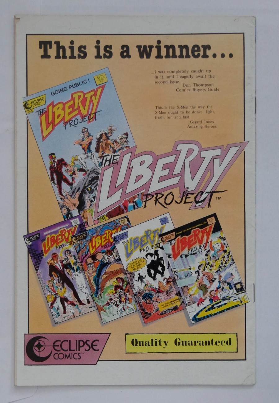 Villains and Vigilantes #4 (1986) Eclipse Comics Mini-Series Finale