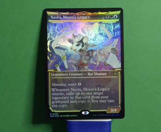 Nashi Moon's Legacy MTG March of the Machine Aftermath showcase foil card
