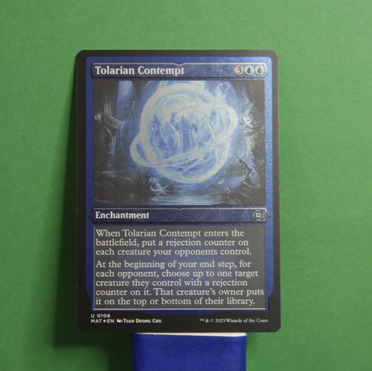 Tolarian Contempt etched foil MTG card from MAT 0108 by DM Vault Co