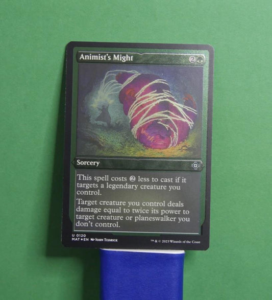 Animists Might MAT 120 etched foil MTG card front