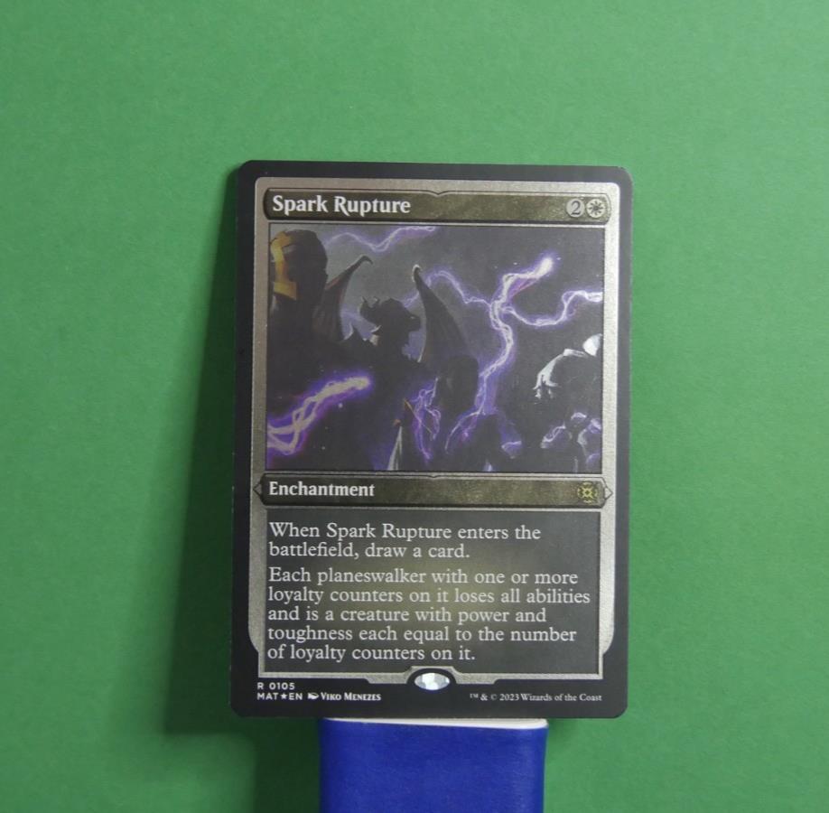 Spark Rupture MAT 010 Etched Foil from March of the Machine: The Aftermath.