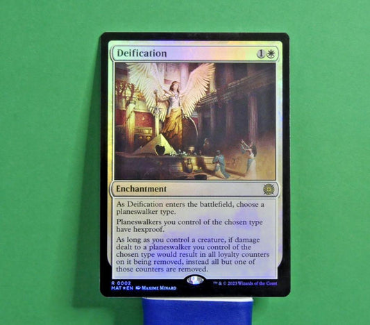 MTG MAT: Deification (Enchantment) Rare Etched Foil 0102 MOM: Aftermath