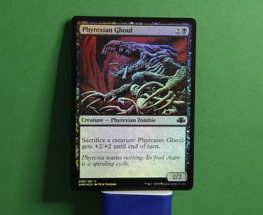 Phyrexian Ghoul foil Magic the Gathering creature card from Dominaria Remastered