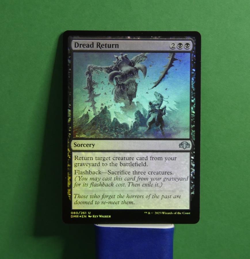 Dread Return foil sorcery card from Dominaria Remastered 080/261 Magic the Gathering