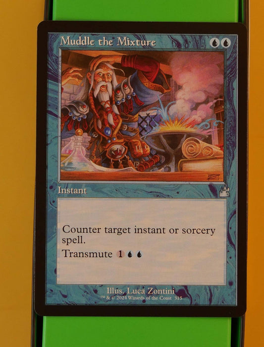 Magic the Gathering Muddle the Mixture retro frame non-foil instant card from Ravnica Remastered