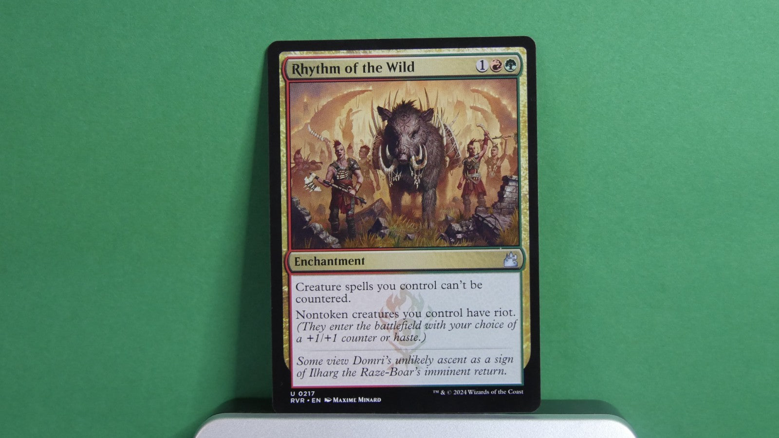 Rhythm of the Wild MTG card from Ravnica Remastered, Enchantment Uncommon.
