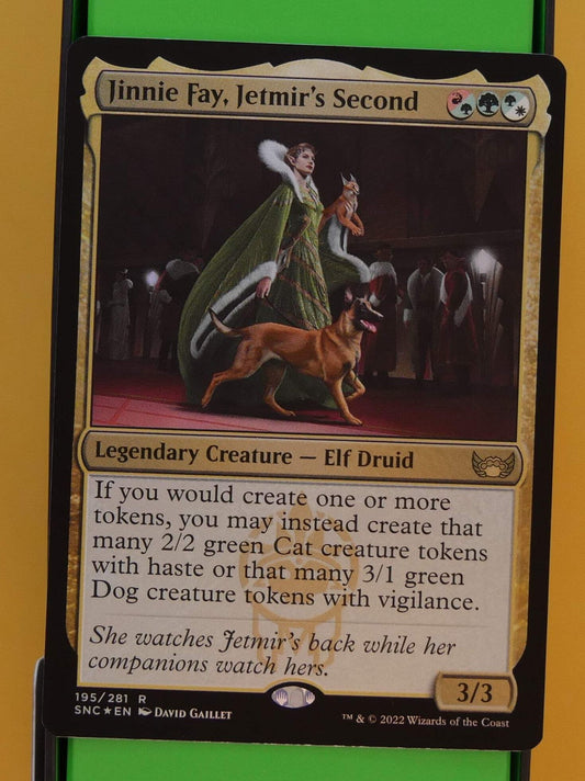 MTG SNC: Jinnie Fay, Jetmir's Second (Legendary Creature) 195/281 Foil Rare Prom