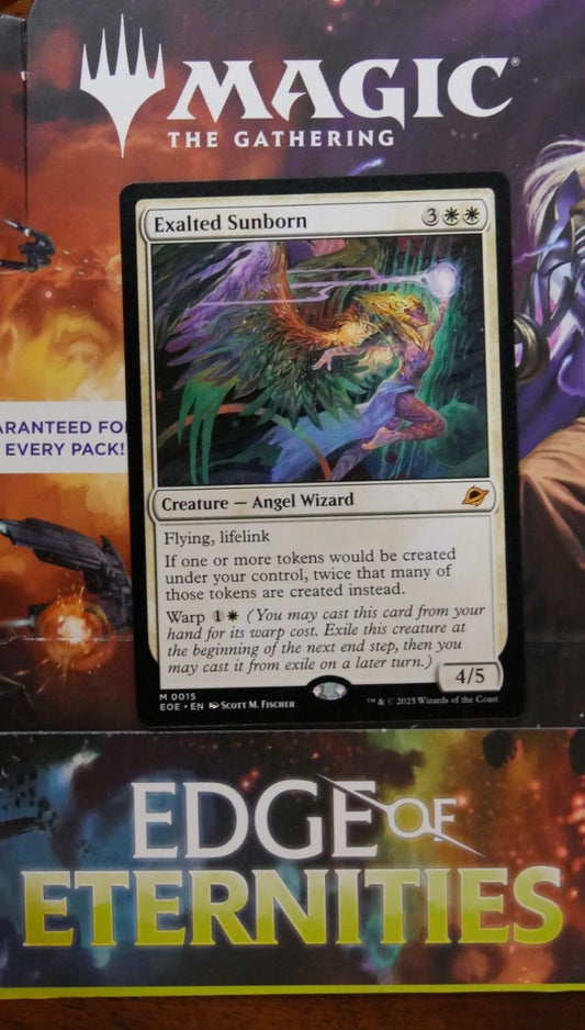 Exalted Sunborn mythic creature card from Edge of Eternities MTG