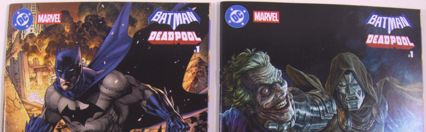Batman Deadpool #1 Variant Set 2 Book Bundle Marvel DC Crossover