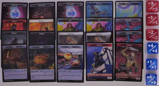 MTG counter starter kit tokens and dice set for commander gameplay
