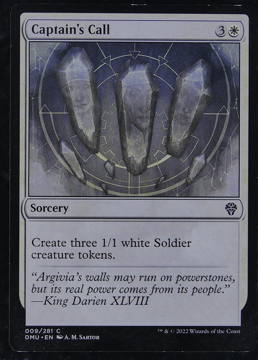 Captain's Call DMU 009 Regular MTG card DM Vault Co