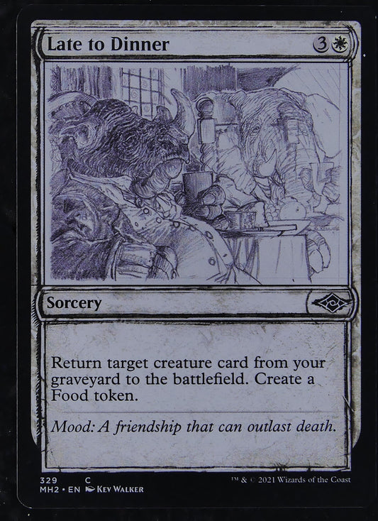 Late to Dinner (Showcase) MTG Modern Horizons 2 #329
