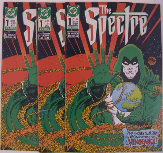Spectre #1 1987 DC Comics lot of 3 Copper Age comic books covers