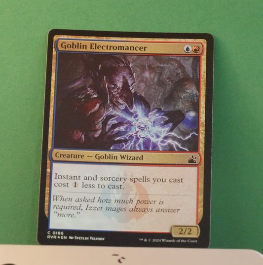 MTG RVR: Goblin Electromancer (Creature) Ravnica Remastered Common Foil 0186