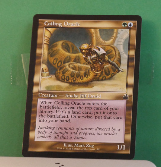MTG RVR: Coiling oracle (Creature) Ravnica Remastered Retro Frame Common 361