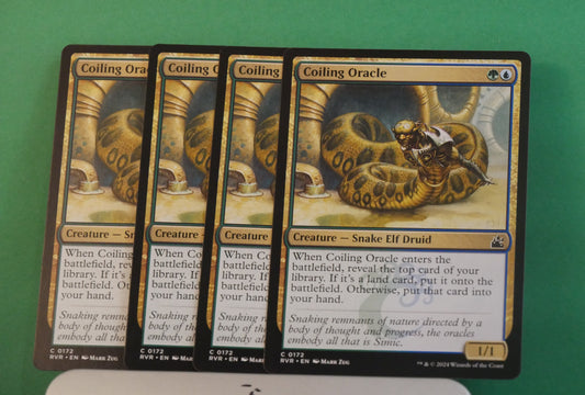 MTG RVR: X4 Coiling oracle (Creature) Ravnica Remastered Common 0172