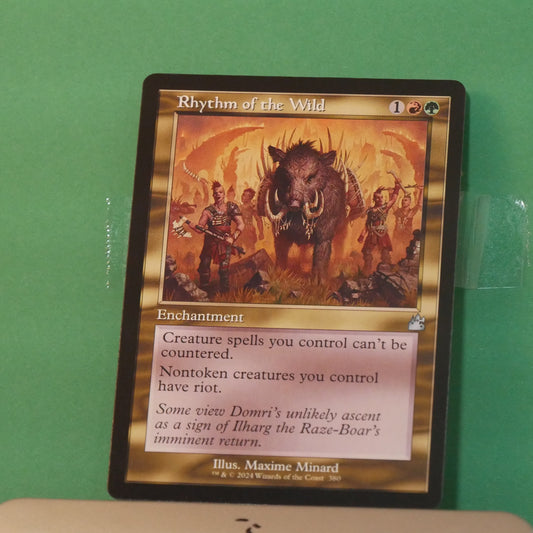 MTG RVR: Rhythm of the Wild (Enchantment) Ravnica Remastered Retro Frame Uncommon 380