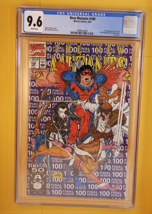 The New Mutants #100 - First Appearance - X-Force - Marvel Comics CGC 9.6 NM
