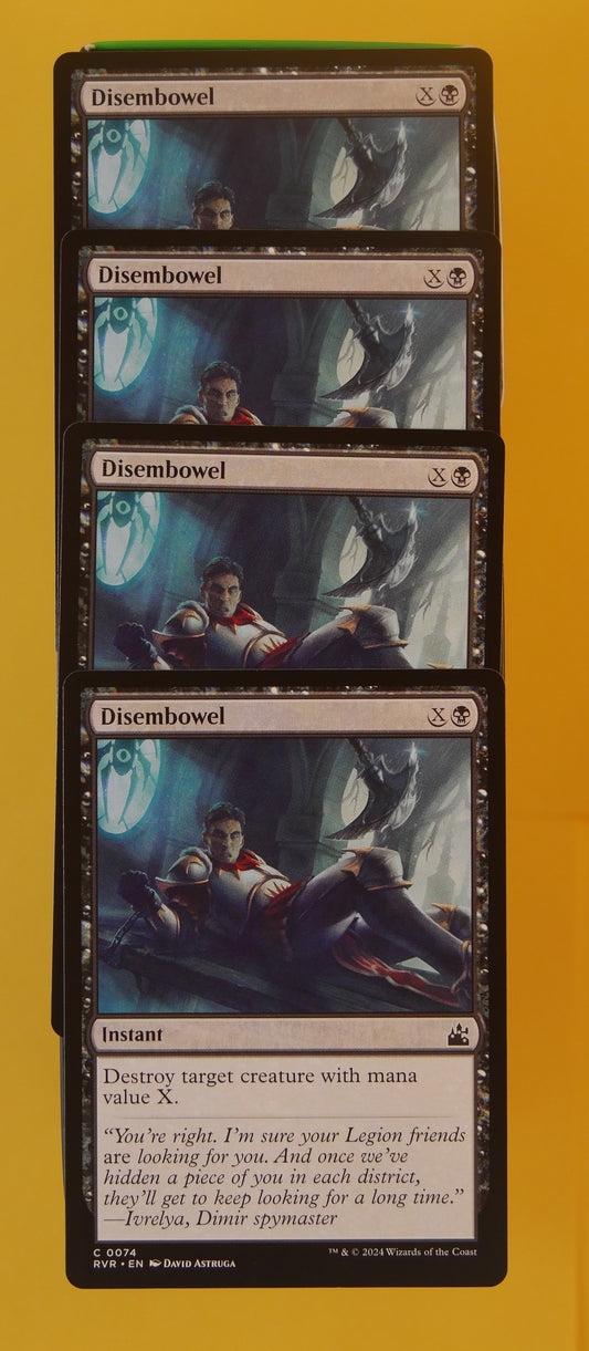 MTG RVR: X4 Disembowel (Instant) Regular Common 0074 Ravnica Remastered