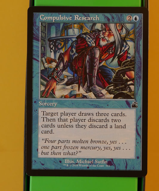 MTG RVR: Compulsive Research (Sorcery) Ravnica Remastered Retro Frame common 311
