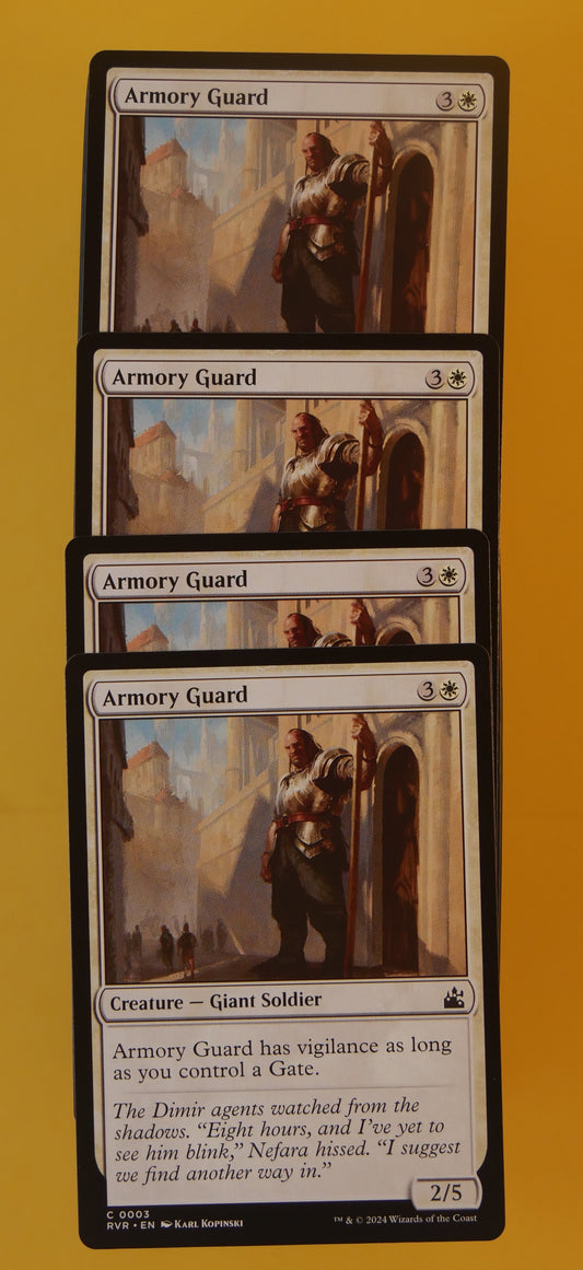MTG RVR: X4 Armory Guard (Creature) Ravnica Remastered Common 0003