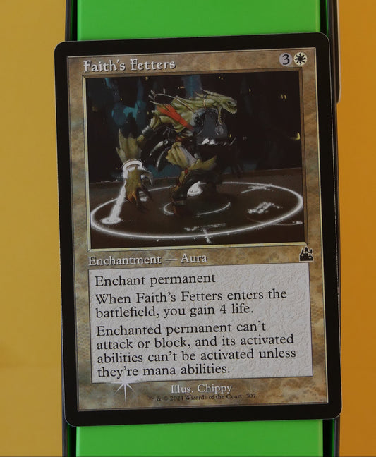 MTG RVR: Faith's Fetters (Enchantment) Ravnica Remastered Retro Frame Foil 307