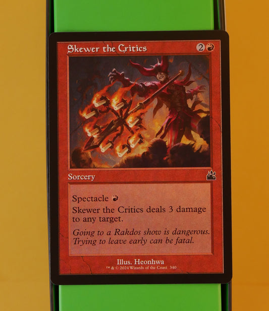 MTG RVR: Skewer the Critics (Sorcery) Ravnica Remastered Common 340