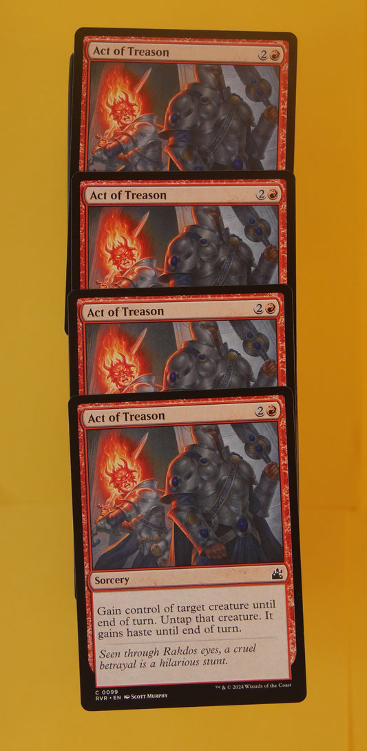 MTG RVR: X4 Act of Treason (Sorcery) Ravnica Remastered Common 0099