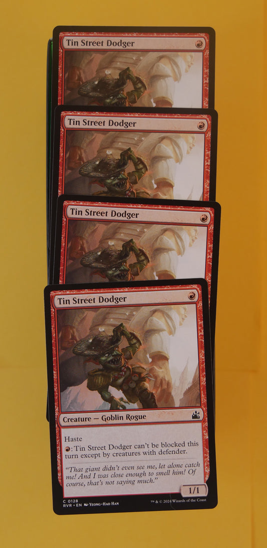 MTG RVR: X4 Tin Street Dodger (Creature) Ravnica Remastered Common 0128