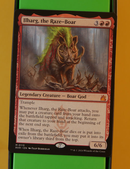 MTG RVR: Ilharg, the Razor-Boar (Creature) Ravnica Remastered Mythic 0113