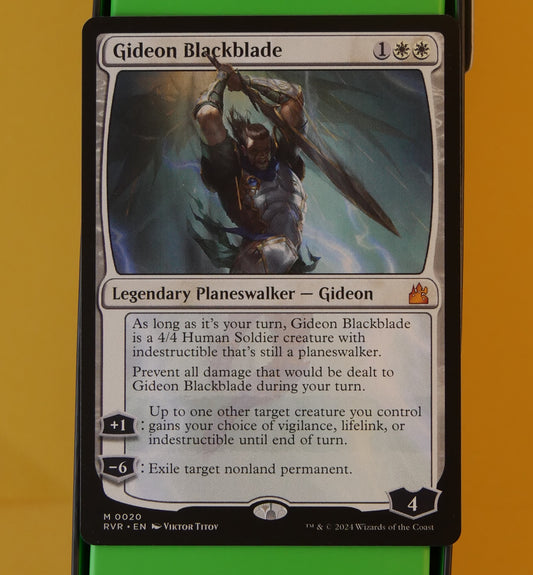 MTG RVR: Gideon Blackblade Ravnica Remastered Mythic 0020