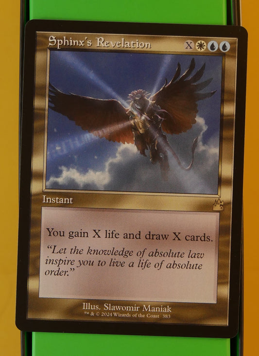 MTG RVR: Sphinx's Revelation(Instant) Ravnica Remastered Retro Frame Rare 383