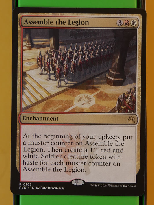 MTG RVR: Assemble the Legion (Enchantment) Ravnica Remastered Rare 0163