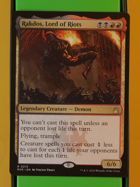 MTG RVR: Rakdos, Lord of Riots (Creature) Ravnica Remastered Rare 0215